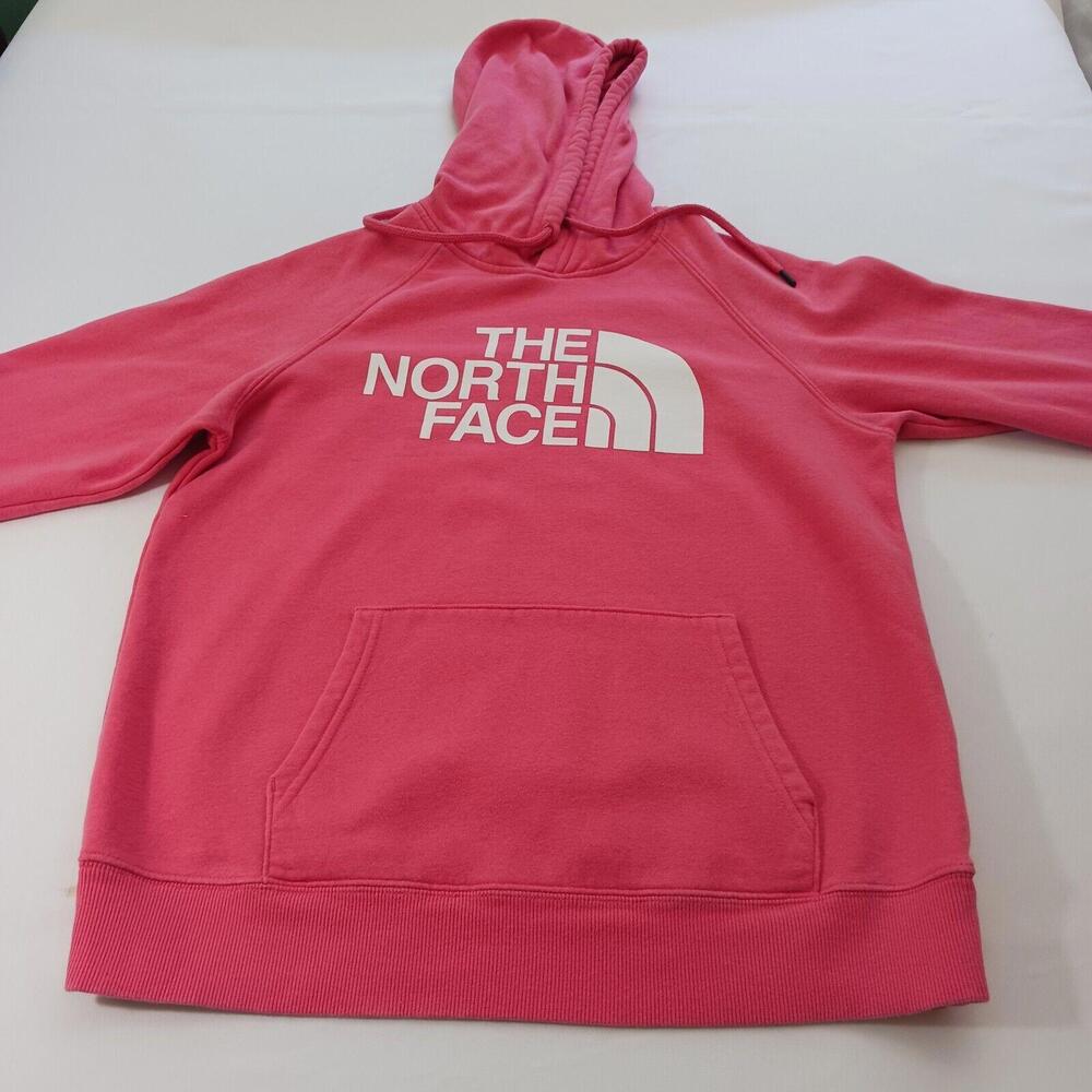 The North Face Women's Pink Cotton Blend Pullover Drawstring Hoodie Sweatshirt M - Picture 10 of 16